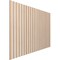 Ekena Millwork 48H x 3/8T Adjustable Wood Slat Wall Panel Kit w/ 2W Slats, Red Oak contains 22 Slats SWW66X48X0375RO - alternate 3